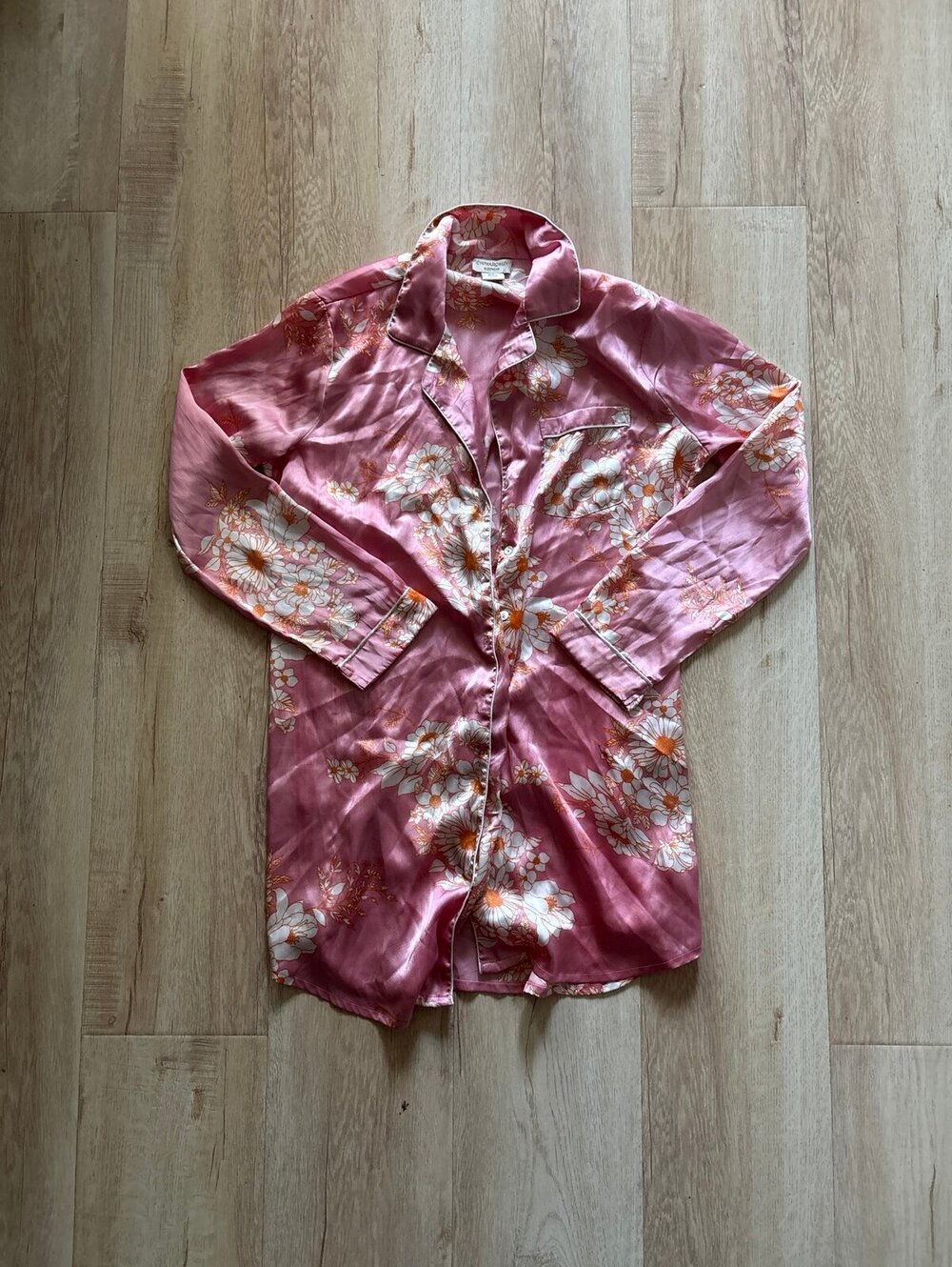 Satin pajama dress Cynthia Rowley size medium